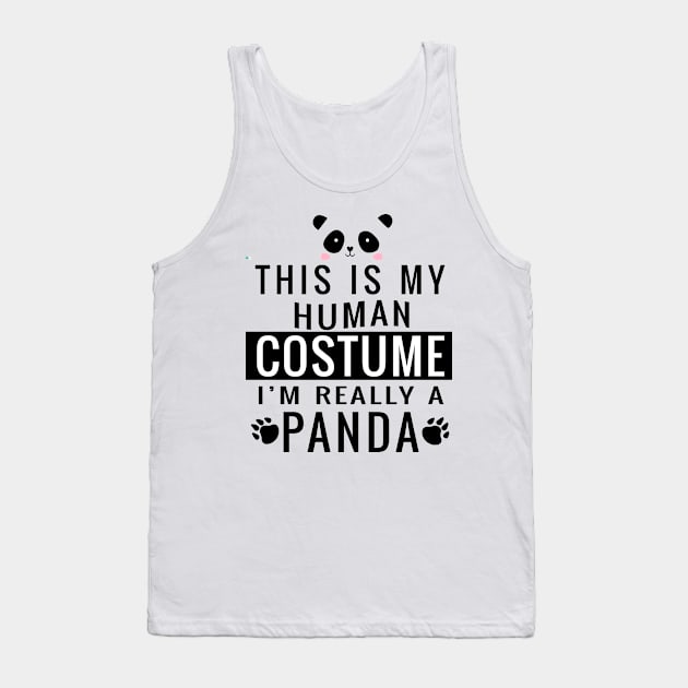 Panda Halloween Tank Top by adrinalanmaji